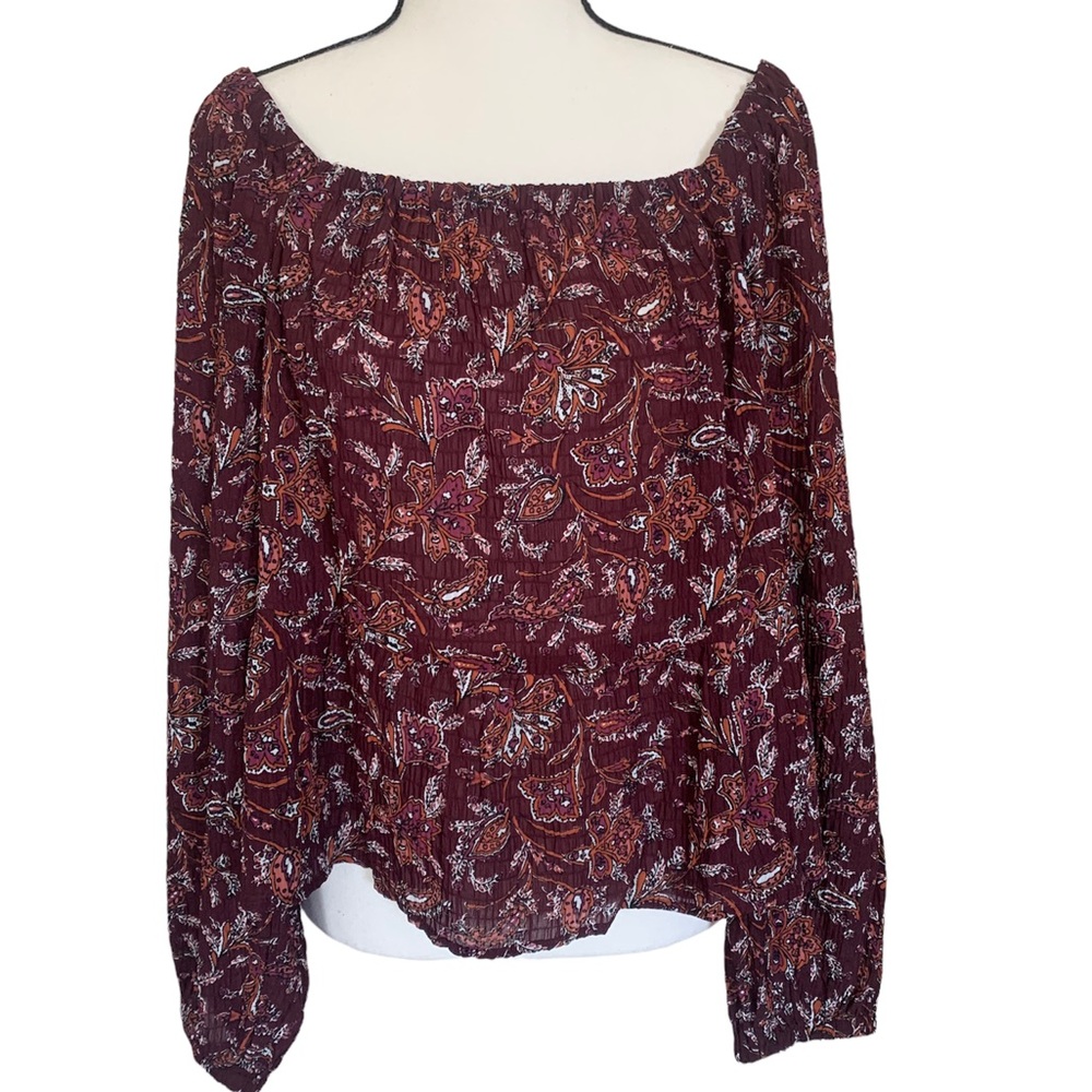 Loft | square neck peplum top